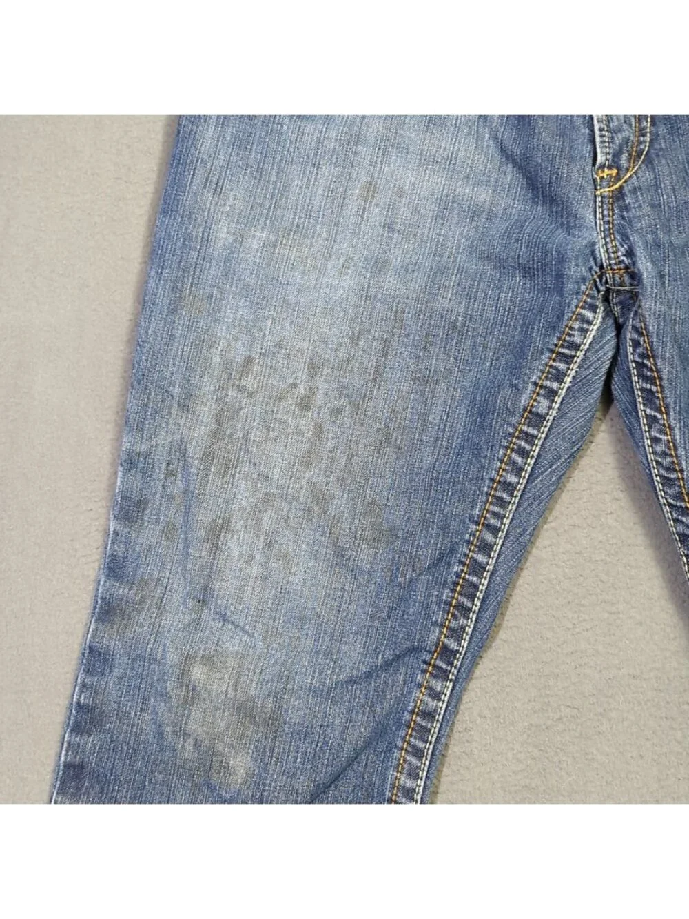 Ariat FR Jeans Mens 38x30 Fits 38x29 Blue M4 Relaxed Basic Boot Cut Denim Welder
